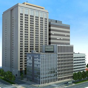 city cityscape block 3d max