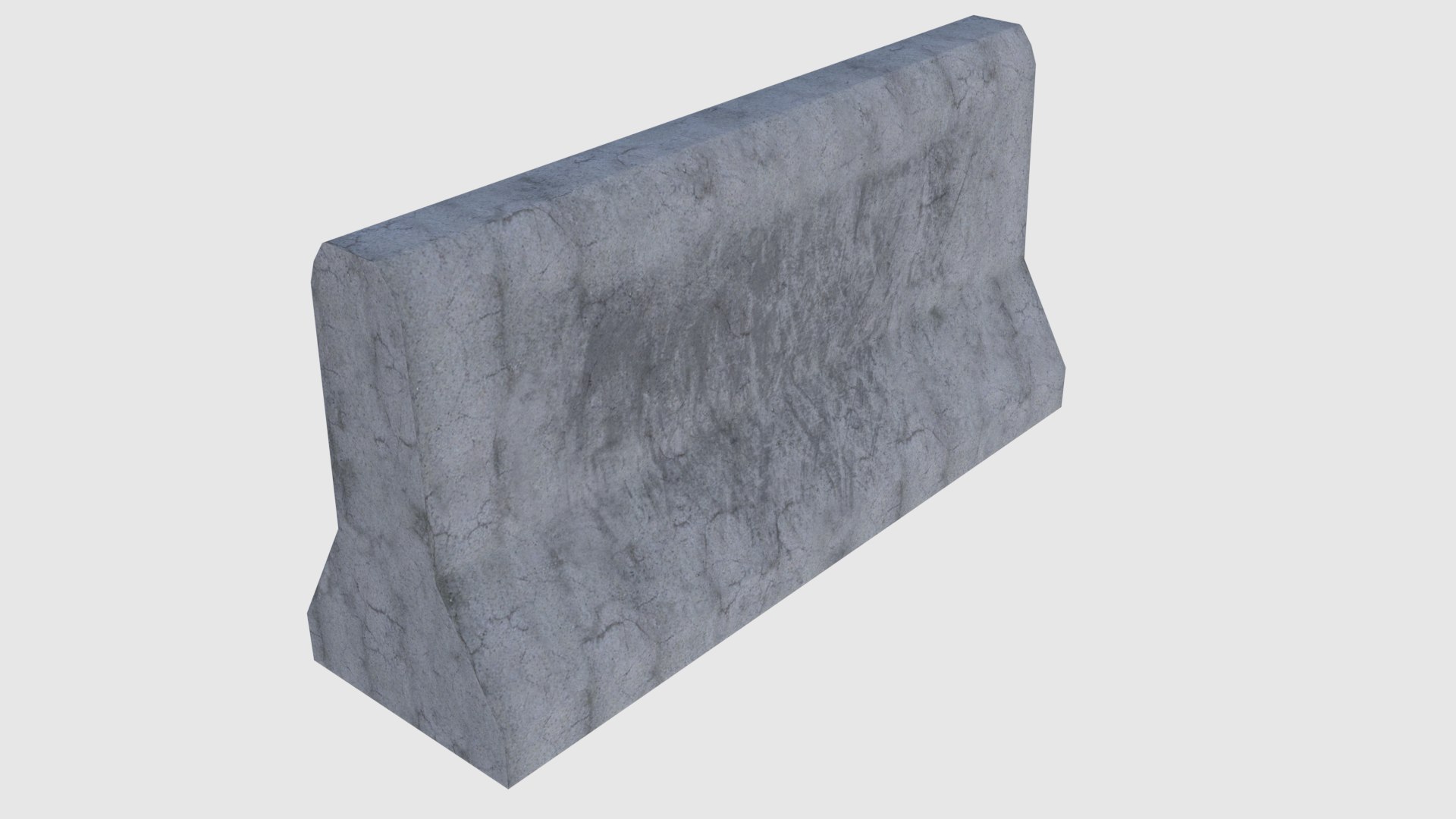3D Model Ready Concrete Road Blocks - TurboSquid 1218316