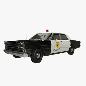 3D galaxie 66 police car model