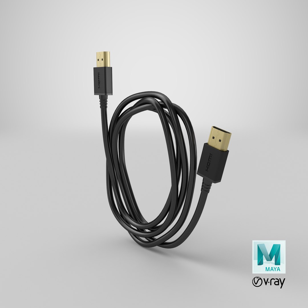Detailed HDMI Cable 3D model https://p.turbosquid.com/ts-thumb/4n/ceMQz5/rb/stemcell_maya_vray_render/png/1693027099/1920x1080/fit_q87/607e040ab3e849cdc9793bd93dece92f1dc38b63/stemcell_maya_vray_render.jpg