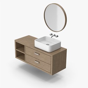 Bathroom Furniture With Sink 3D model