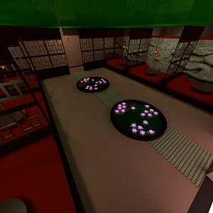 3d chinese restaurant building