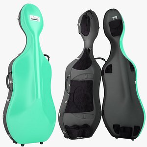 3d bam cello case model