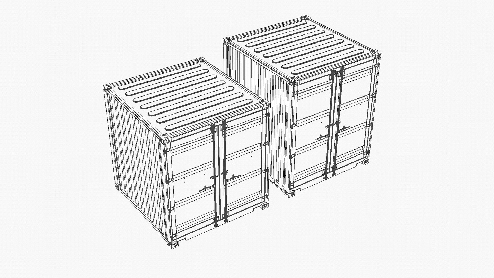 Scatole Spedizione Printable 20ft Stack Shipping Containers 4 In 1 Ho ...