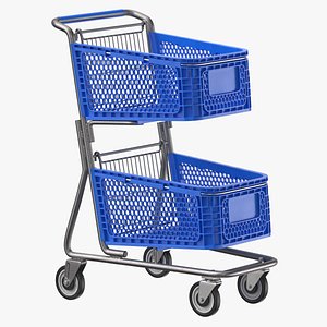Plastic Shopping Cart 03 model