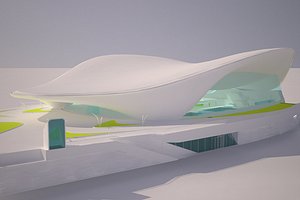 3d model of aquatics centre olympics