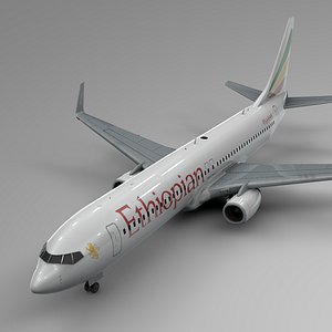 ethiopian airlines boeing 737-800 3D