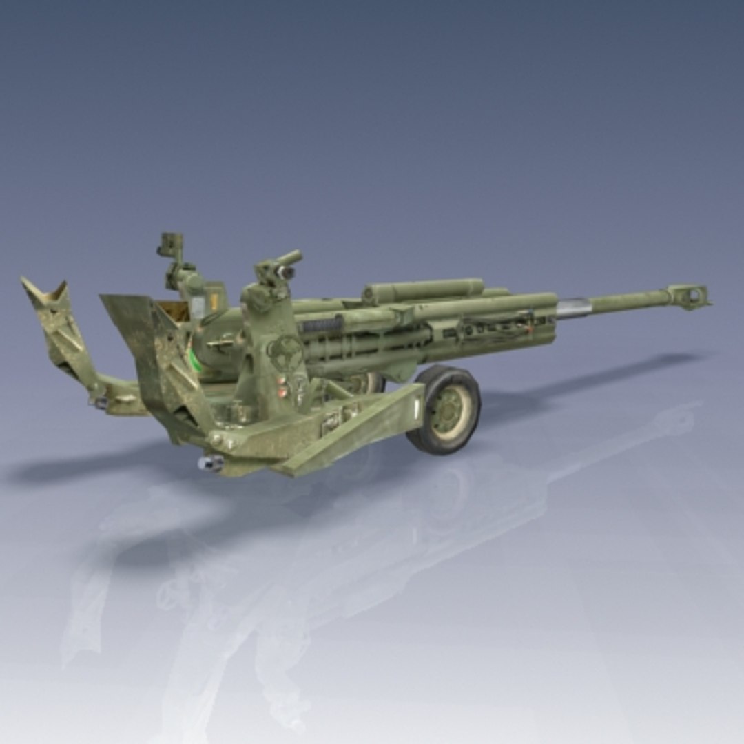 3d Model M777 Howitzer