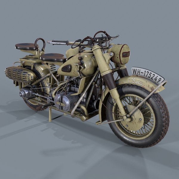 3D model german motorcycle ww2 modeled - TurboSquid 1601775