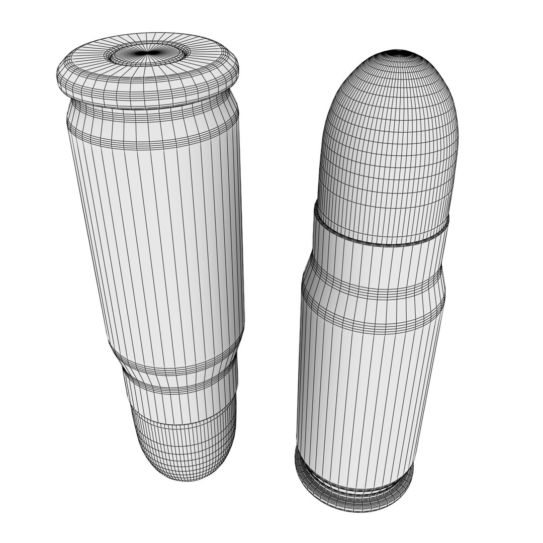 7 62x25 Cartridge Model TurboSquid 1303040