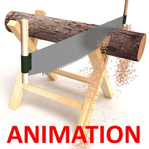 saw wood 3d max