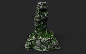 3D model Mossy Rock Collection 023