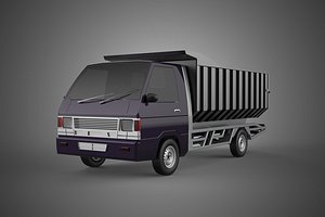 CATTLE TRANSPORT COLT DELICA L300 PICK UP CAR VEHICLE TRUCK MINI 3D model