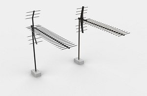 3D Antenna 02 3D model model