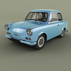 3D 1958 trabant p50 model