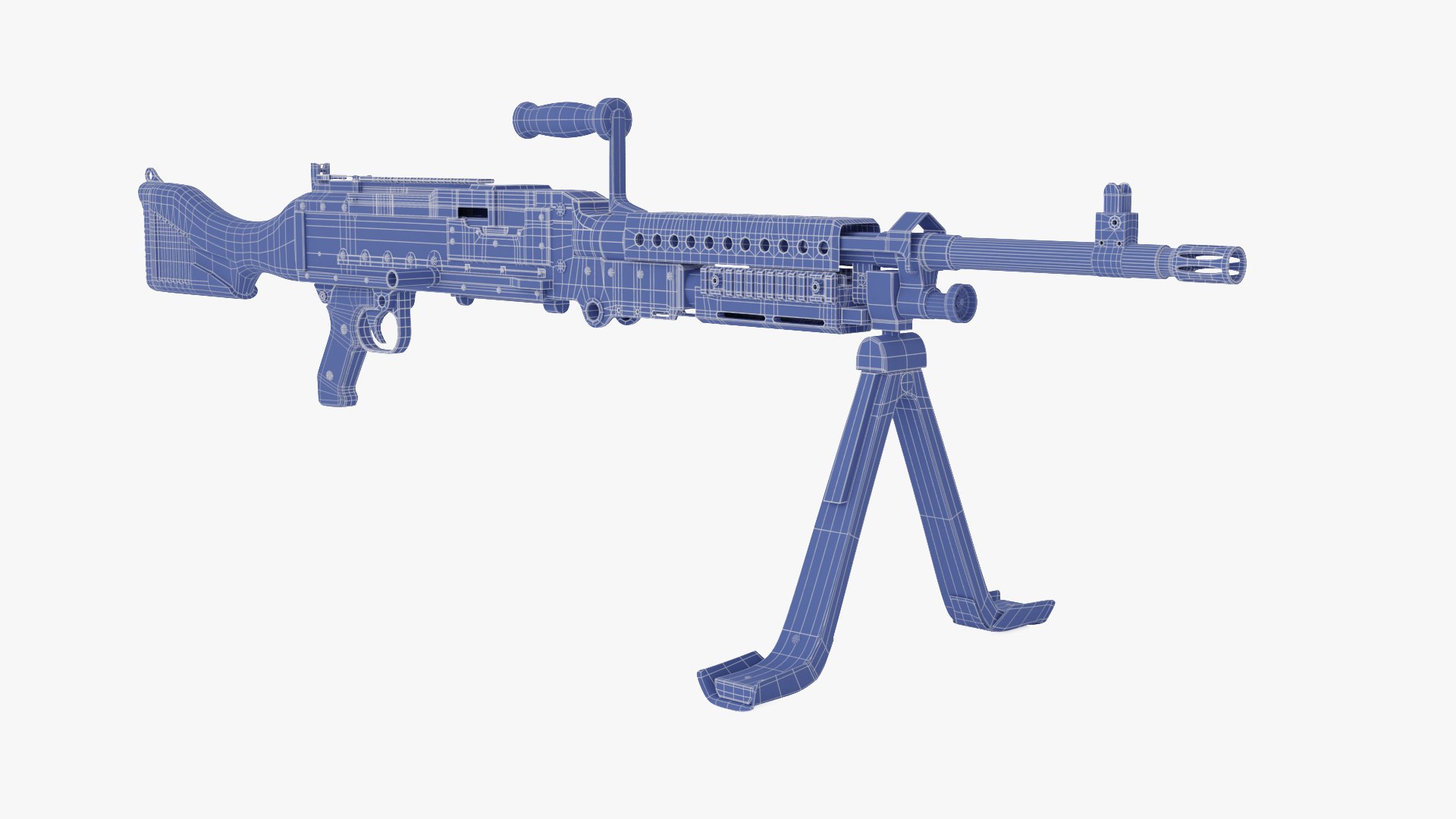M240B Machine Gun 3D model TurboSquid 1927357