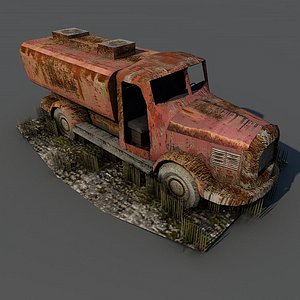 oil-truck ruin