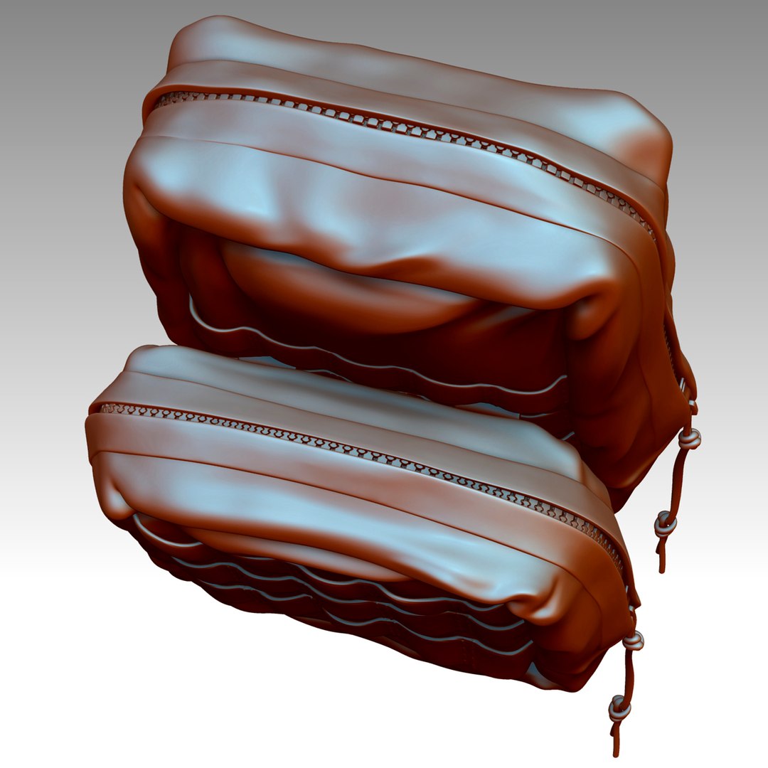 Zbrush Molle Tactical Bag 3d Model