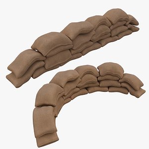 Sand Bag Wall model