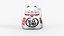 Estatua de Maneki Neko (blanca)