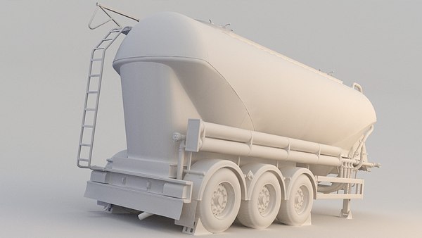 3D tank silo trailer