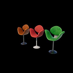3D Little Tulip Chair 3D model