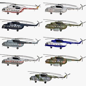 Helicopters Mil Mi-8 Collection