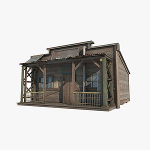 Old shops in post apocalyptic buildings