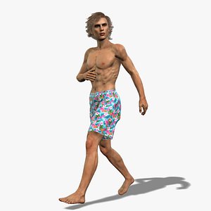 3D Beach Boy 3D Character model
