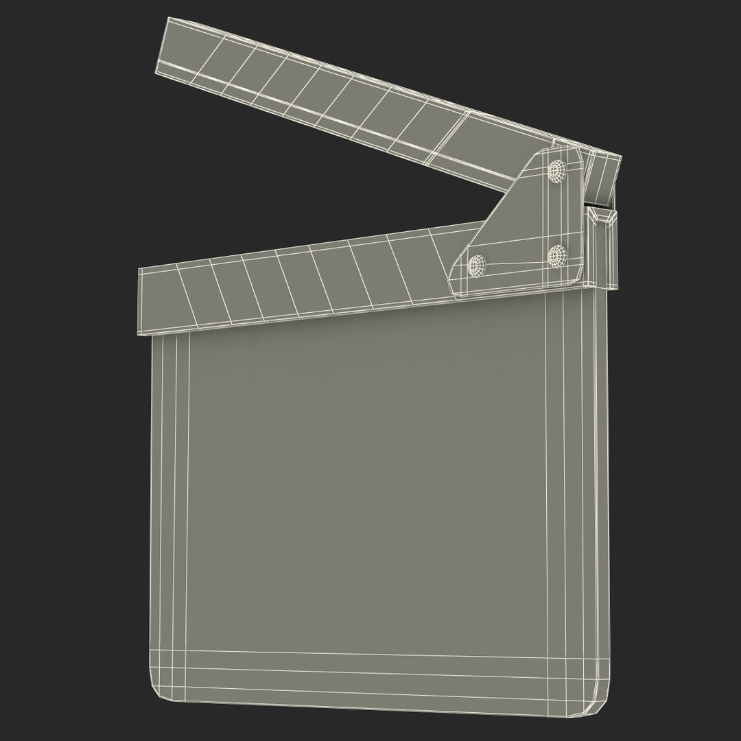 3d clapboard modeled https://p.turbosquid.com/ts-thumb/4o/lG5rTS/MK576xTA/3dmodelofclapboard27/jpg/1432699160/1920x1080/fit_q87/83d70f42b261349fb9376d5e8d44fcf9c73b6497/3dmodelofclapboard27.jpg