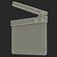 3d clapboard modeled