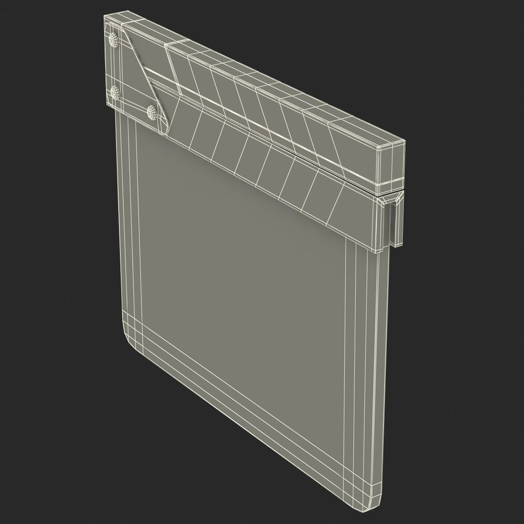3d clapboard modeled https://p.turbosquid.com/ts-thumb/4o/lG5rTS/SAiaAAVs/3dmodelofclapboard23/jpg/1432699160/1920x1080/fit_q87/159cefe1808813de6bdf35acc661e6968a086226/3dmodelofclapboard23.jpg