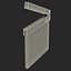 3d clapboard modeled