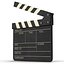 3d clapboard modeled