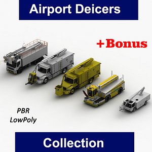 3D model airport deicers