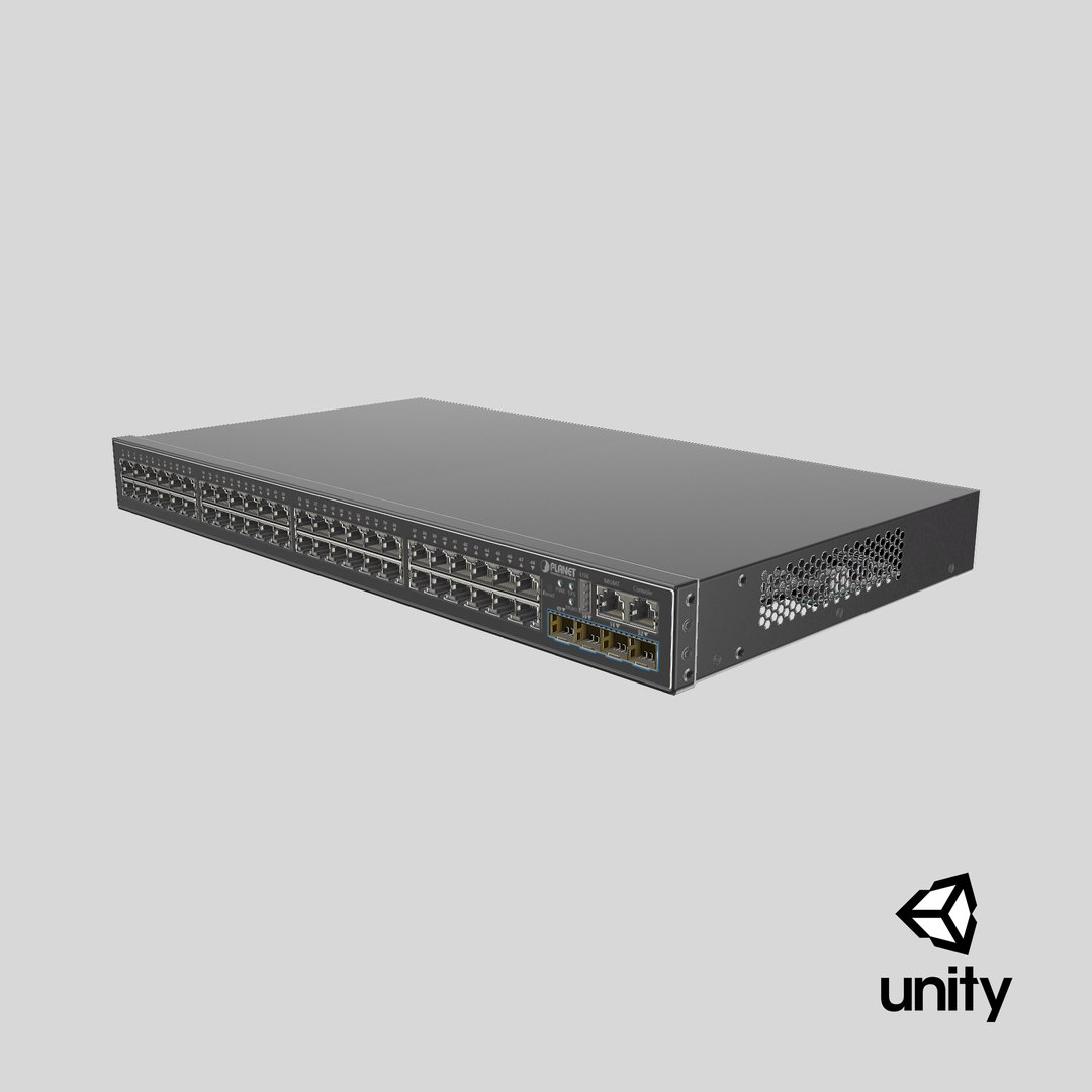 Network Switch 48 Ports 3D model https://p.turbosquid.com/ts-thumb/4o/parDY0/WI/stemcell_unity_render/png/1718096804/1920x1080/fit_q87/92f2c02c5dcba0ea3b179d607e13eb5f4280a367/stemcell_unity_render.jpg