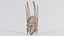 Afrikan Mask Carved Wood 48 Remastered
