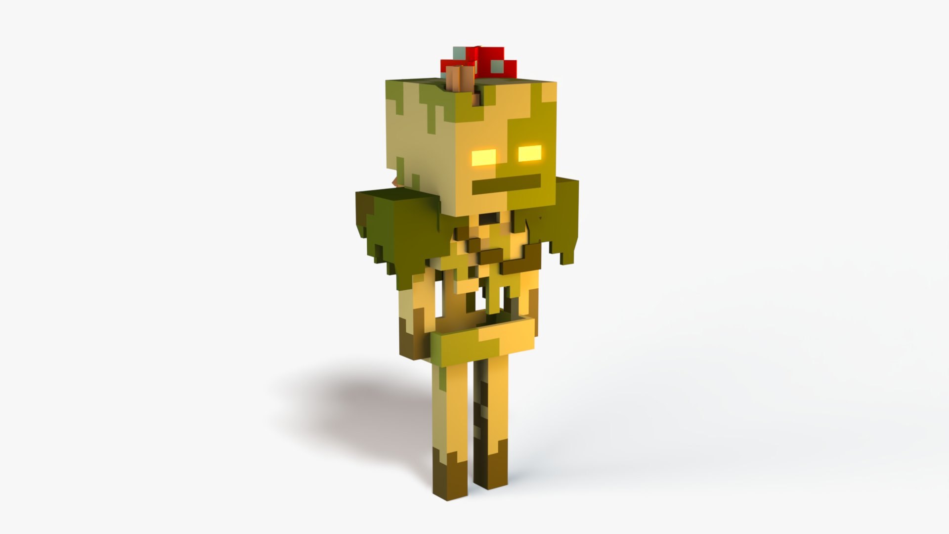 3D Model Minecraft Bogged - TurboSquid 2529770