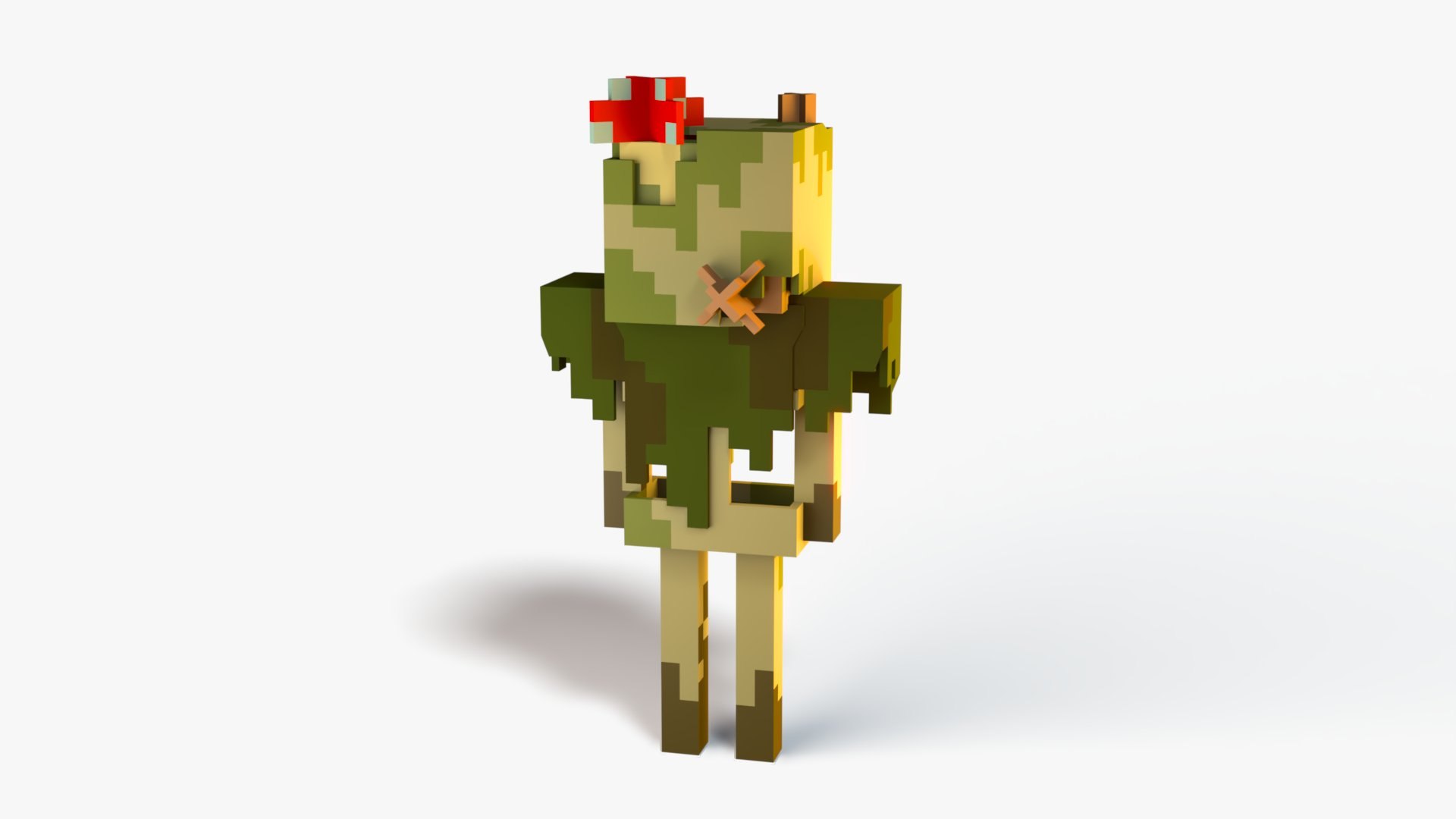 3D Model Minecraft Bogged - TurboSquid 2529770