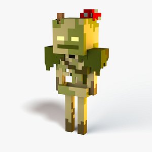 3D model Minecraft Bogged