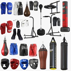 3D model Boxing Element Collection 24 in 1