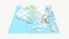 Europe large scale detailed terrain landscape map PBR