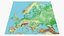 Europe large scale detailed terrain landscape map PBR