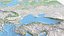 Europe large scale detailed terrain landscape map PBR