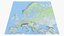 Europe large scale detailed terrain landscape map PBR