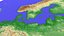 Europe large scale detailed terrain landscape map PBR