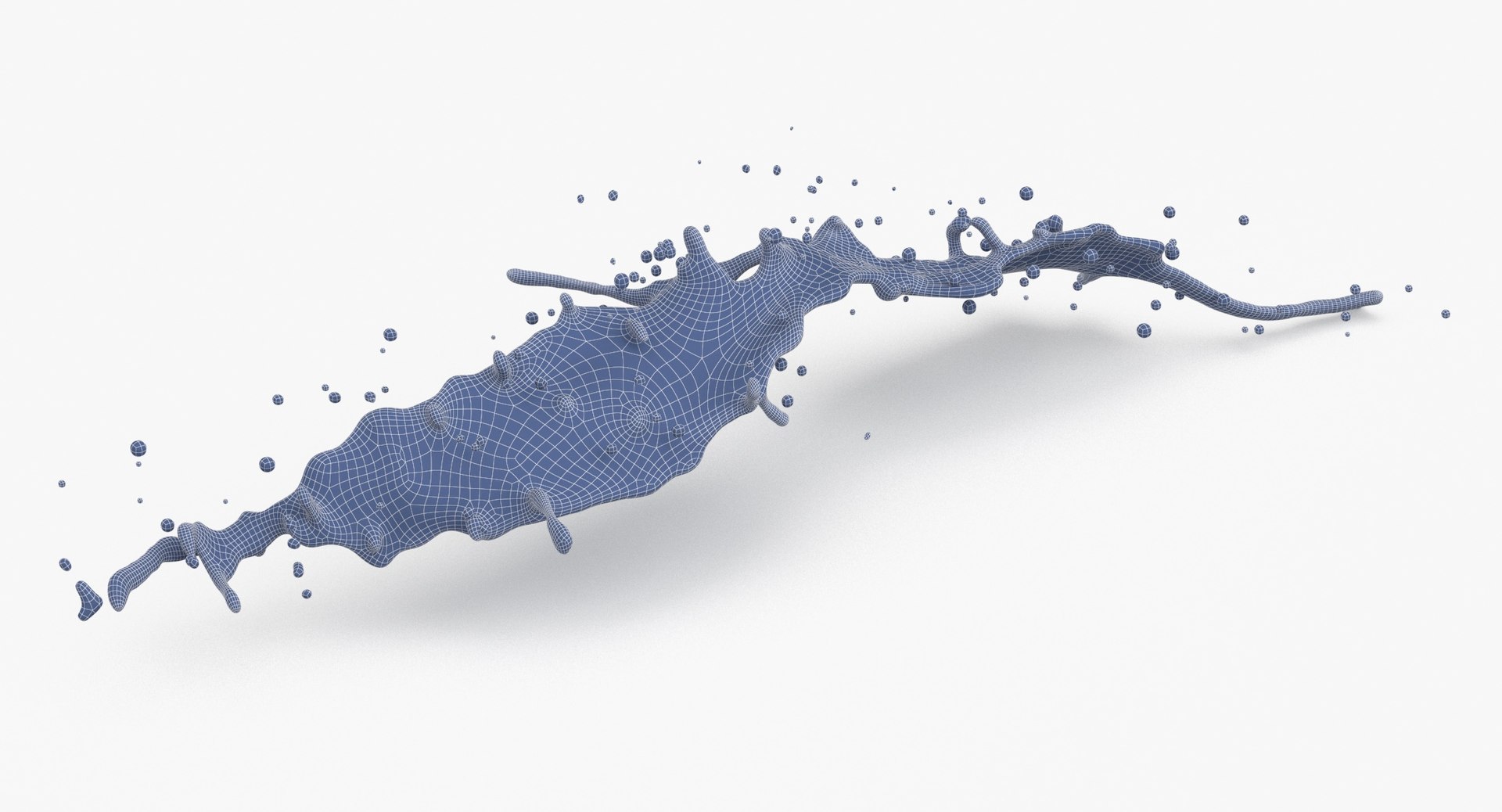 Prop 15 Splashes Type 03 Blue 3D Model - TurboSquid 2145506