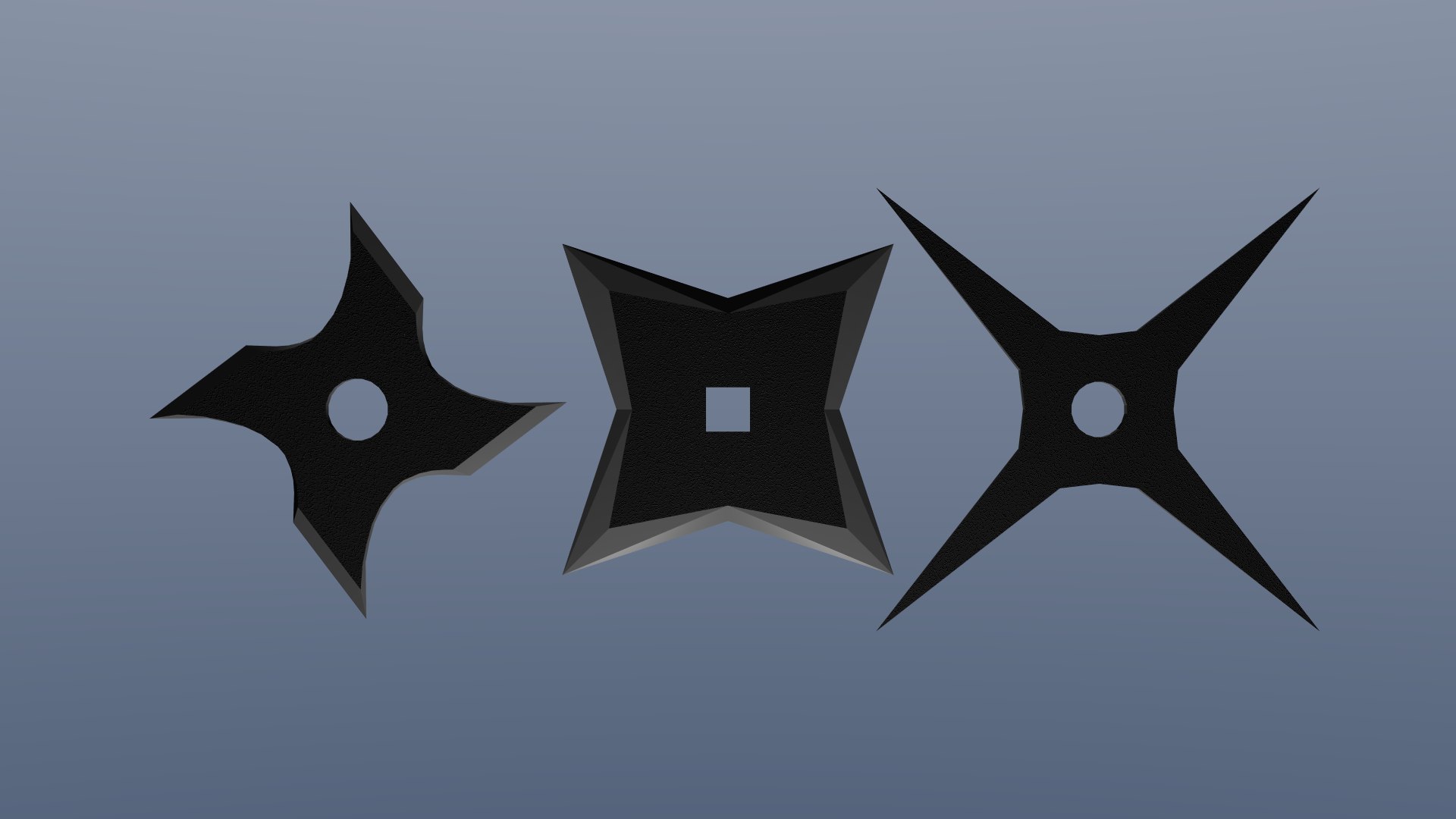 Ninja Throwing Stars Shurikens 3D Model - TurboSquid 1415640