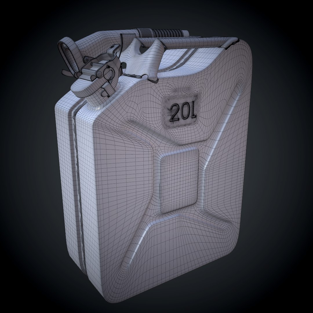 3d Jerrycan Fuel Model