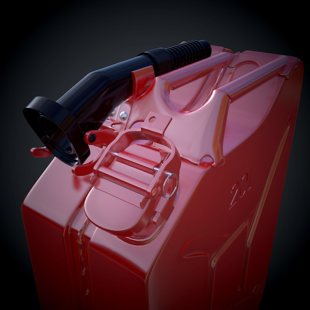 3d Jerrycan Fuel Model